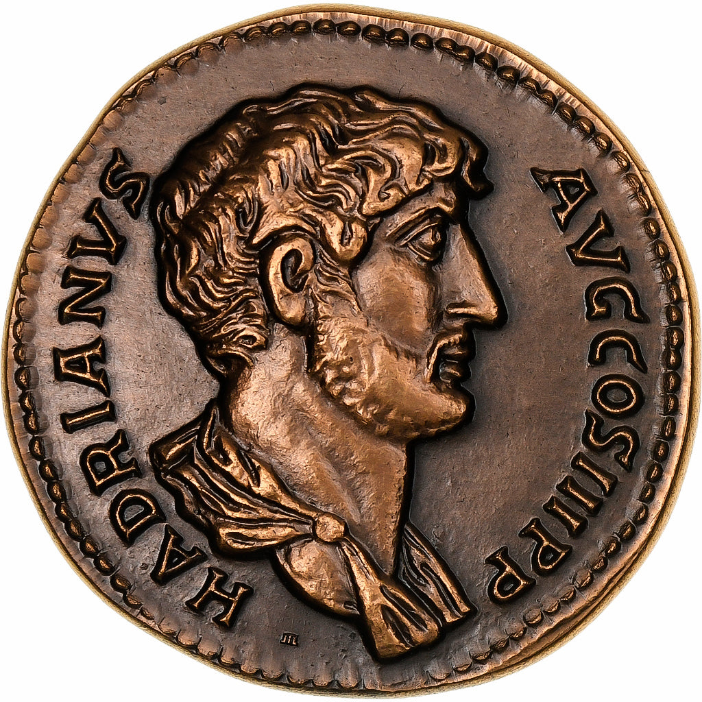 France, Médaille, Reproduction Monnaie Antique,  Hadrien, Cuivre, SUP+