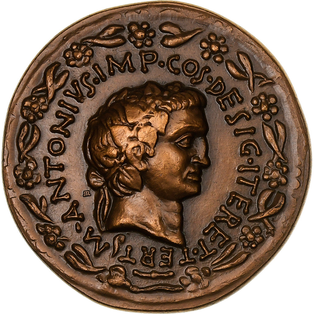 Frankreich, Medaille, Reproduction Monnaie Antique, Marc Antoine, Kupfer, VZ+