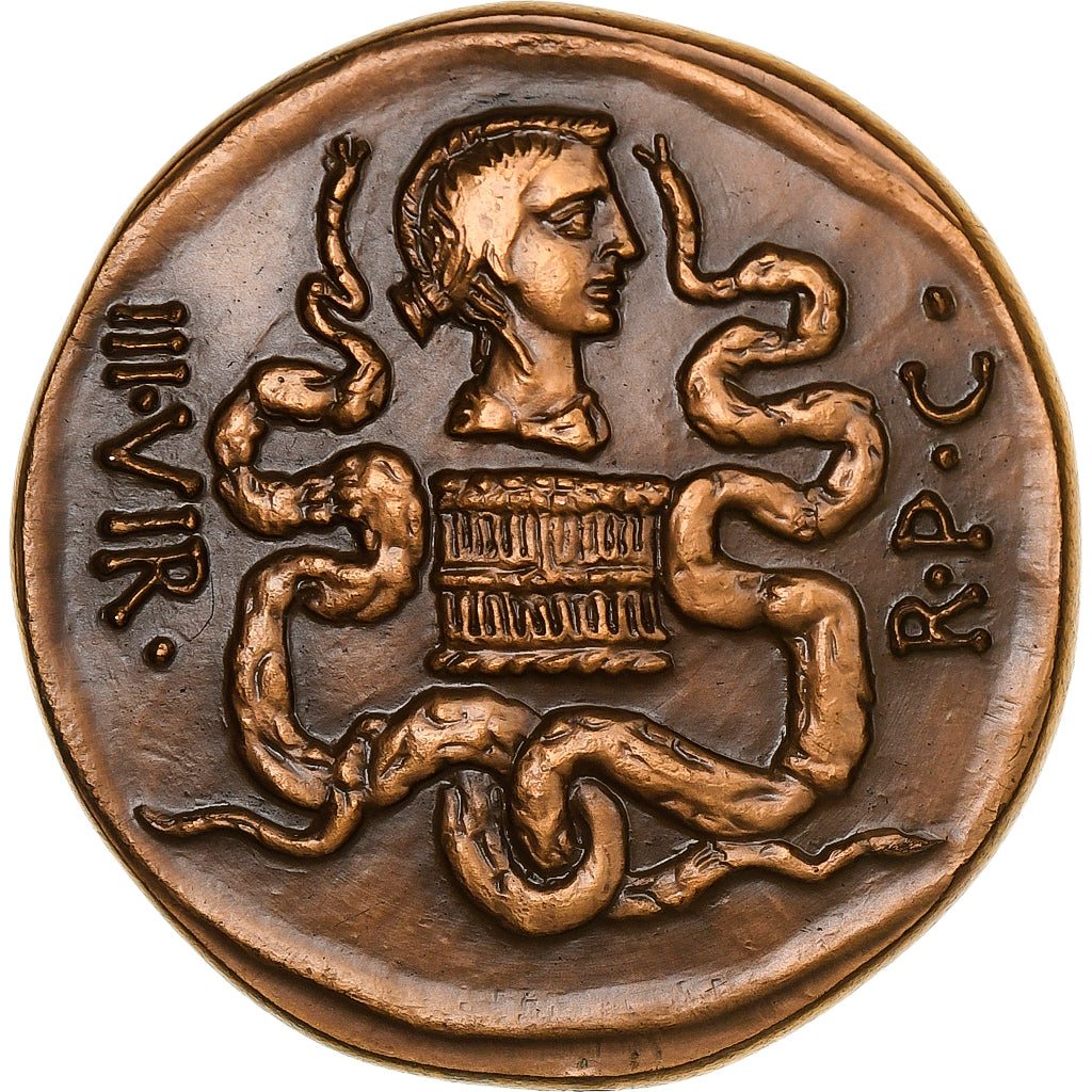 Frankreich, Medaille, Reproduction Monnaie Antique, Marc Antoine, Kupfer, VZ+