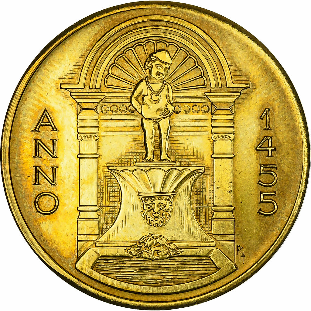 Belgium, Token, 50 Matten - Geraardsbergen, 1981, Copper, AU(55-58)