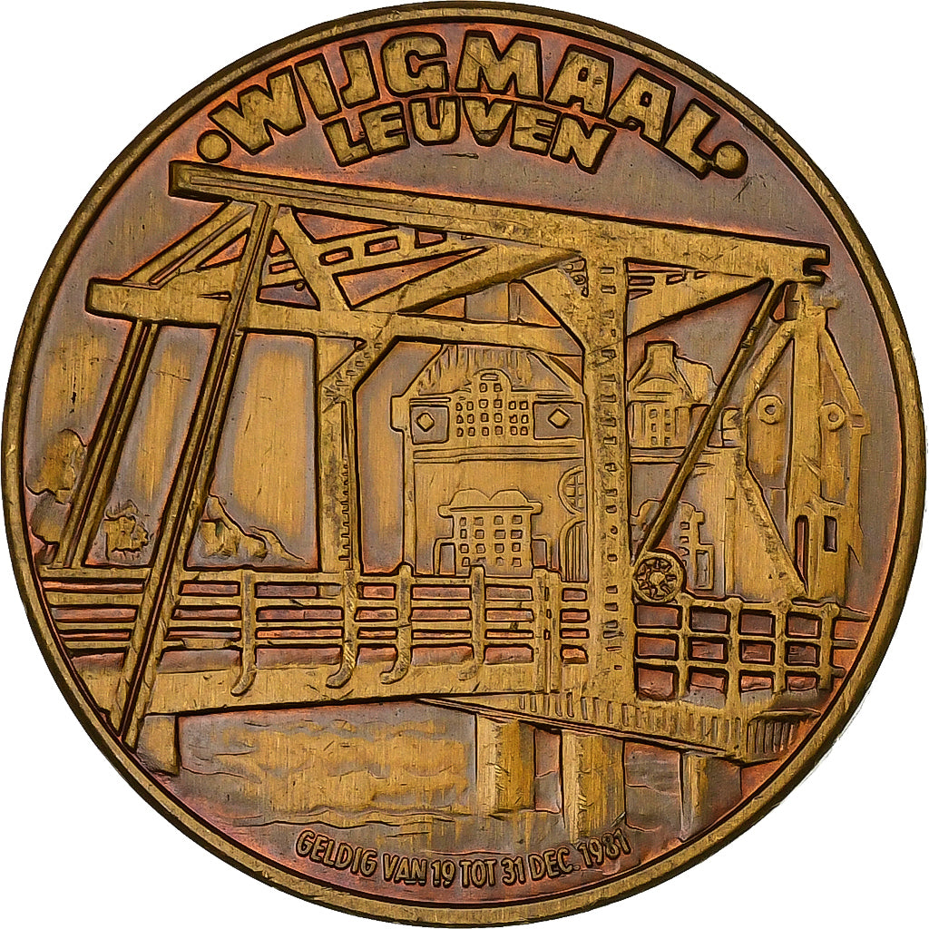België, Token, 100 Wijgmaalenaren, 1981, Bronzen, PR