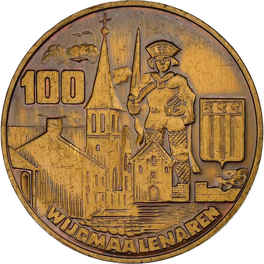 België, Token, 100 Wijgmaalenaren, 1981, Bronzen, PR
