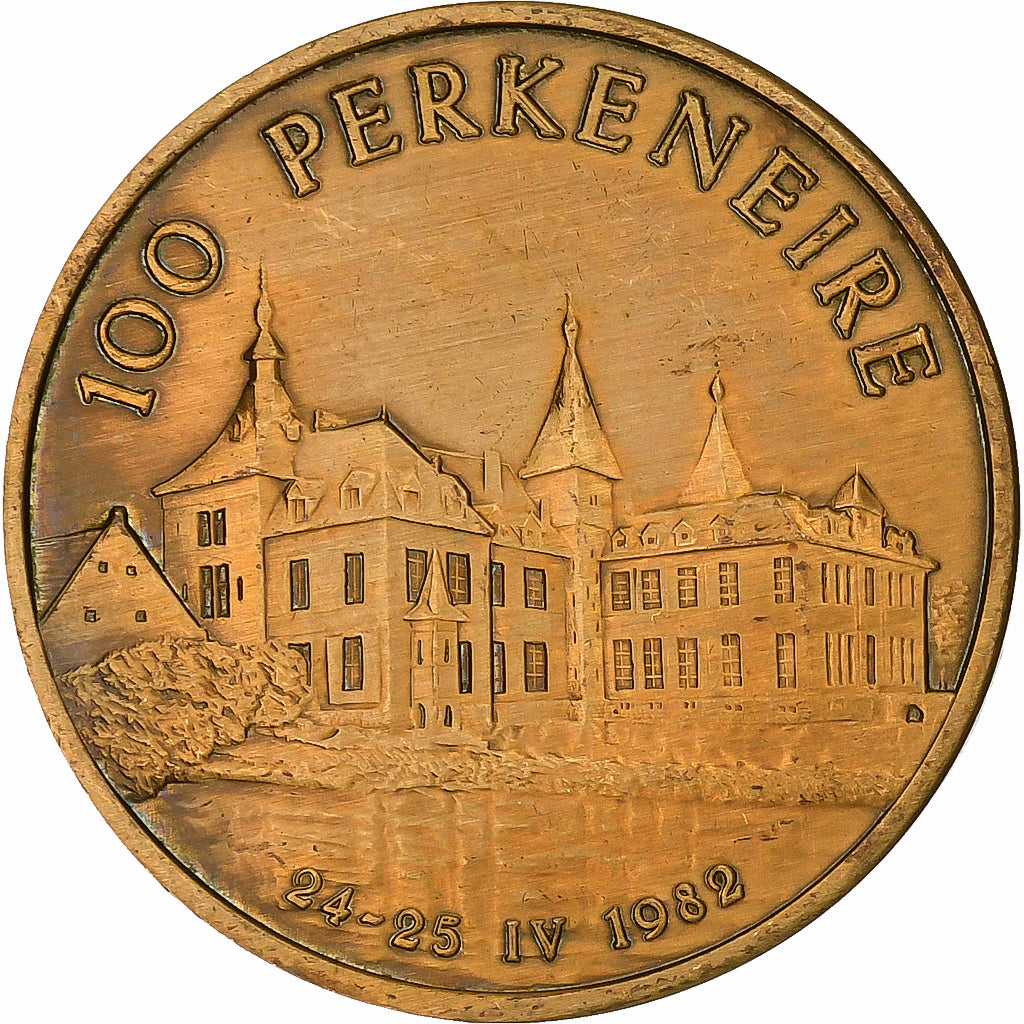 België, Token, 100 Perkeneire - Perk, 1982, Bronzen, PR