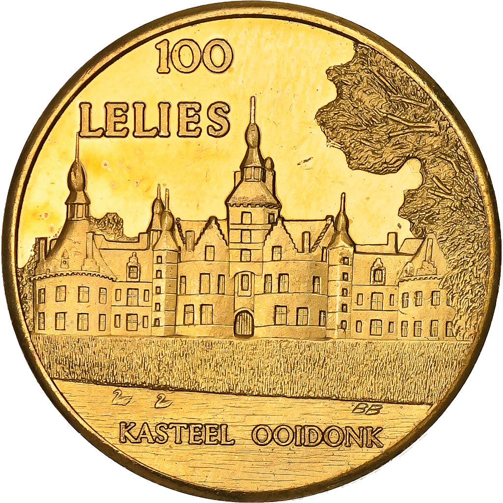 België, Token, 100 Lelies - Bachte-Maria-Leerne, 1982, Koper, PR