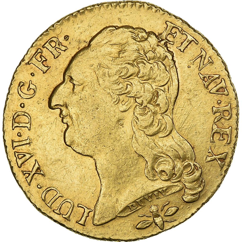 France, Louis XVI, Louis d'Or, 1786, Lyon, Gold, AU(50-53), Gadoury:361, KM:591