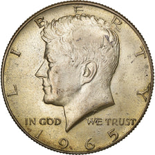 United States, Half Dollar, Kennedy, 1965, Philadelphia, Billon, EF(40-45)
