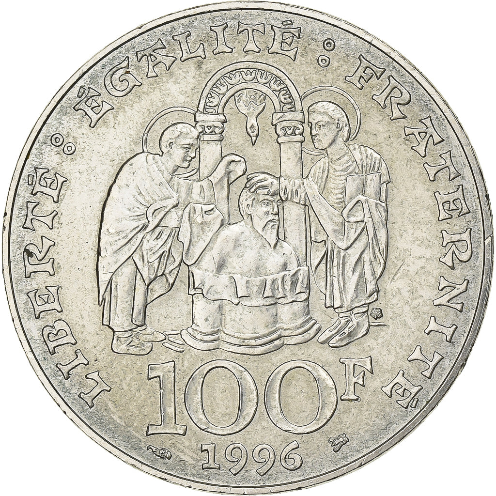 Frankreich, 100 Francs, Clovis, 1996, Silber, SS+, KM:1180