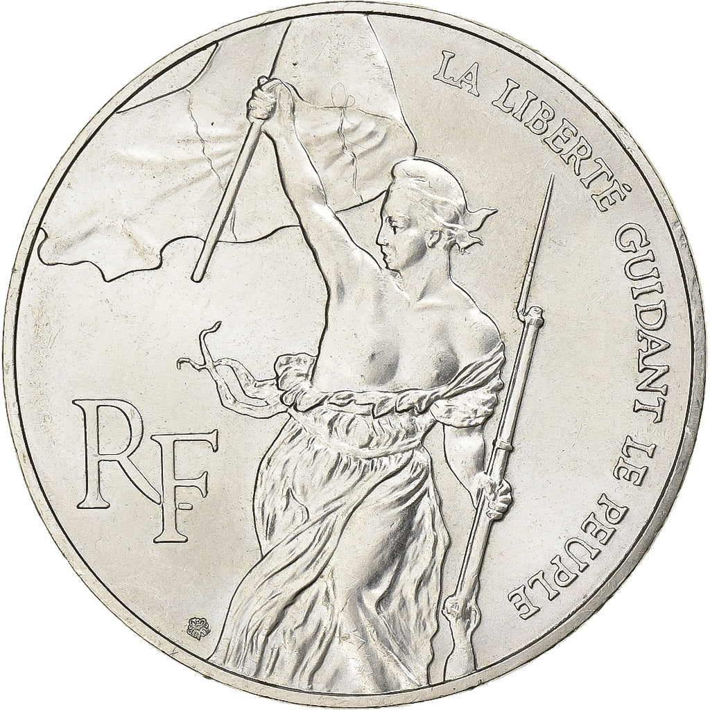 Frankreich, 100 Francs, Liberté guidant le peuple, 1993, Silber, SS+