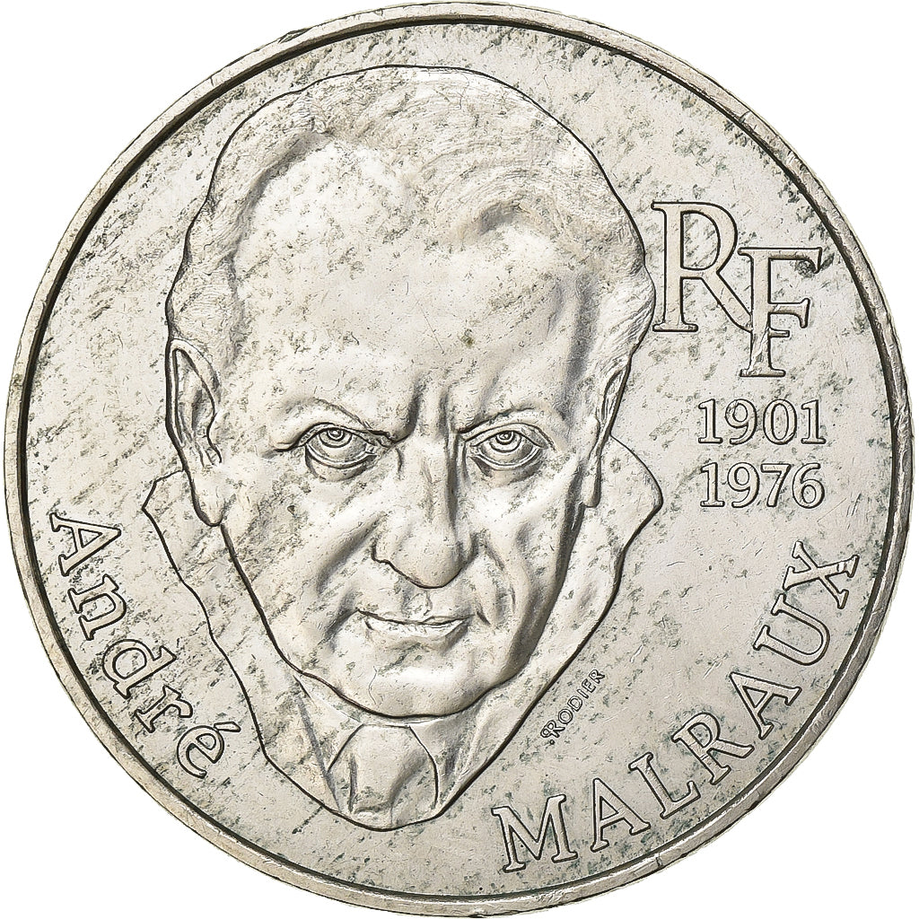 Frankreich, 100 Francs, André Malraux, 1997, Silber, SS+, Gadoury:954, KM:1188