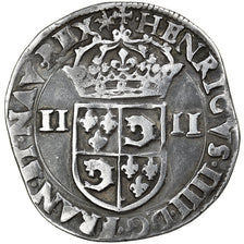 Francia, Henri IV, 1/4 écu du Dauphiné, 1603, Grenoble, Argento, BB+