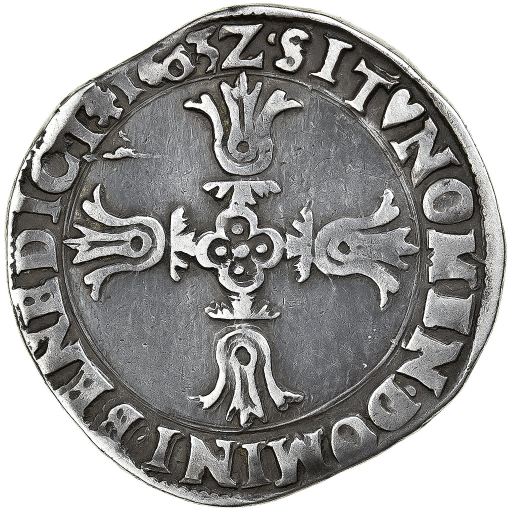 Francia, Henri IV, 1/4 écu du Dauphiné, 1603, Grenoble, Argento, BB+