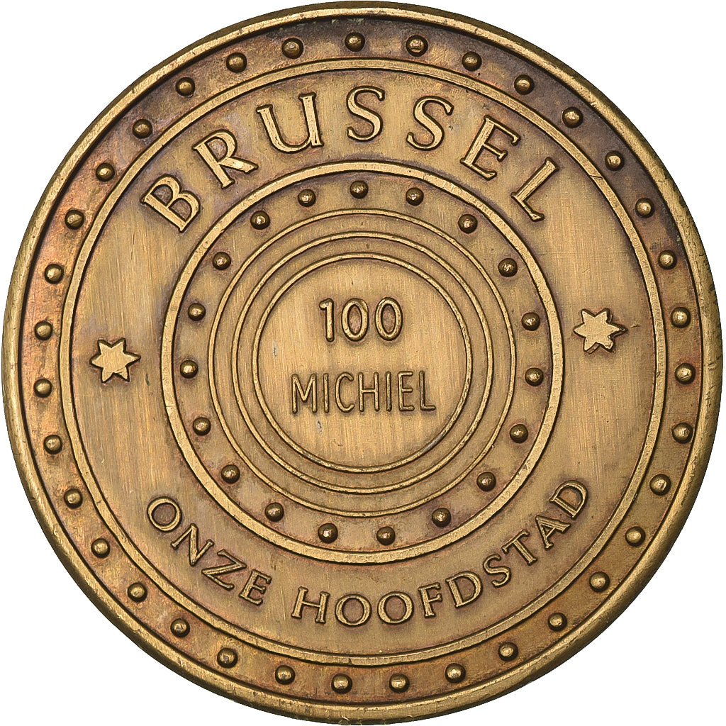 Belgium, Token, 100 Michiel - Brussel, 1983, Bronze, AU(55-58)