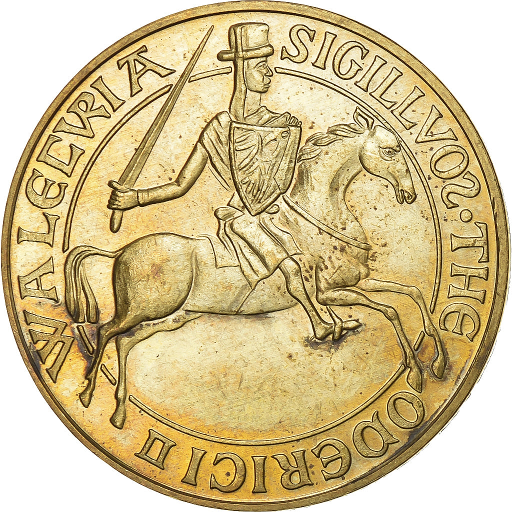 Belgia, Token, 50 Oboles - Walcourt, 1982, Mosiądz platerowany stalą