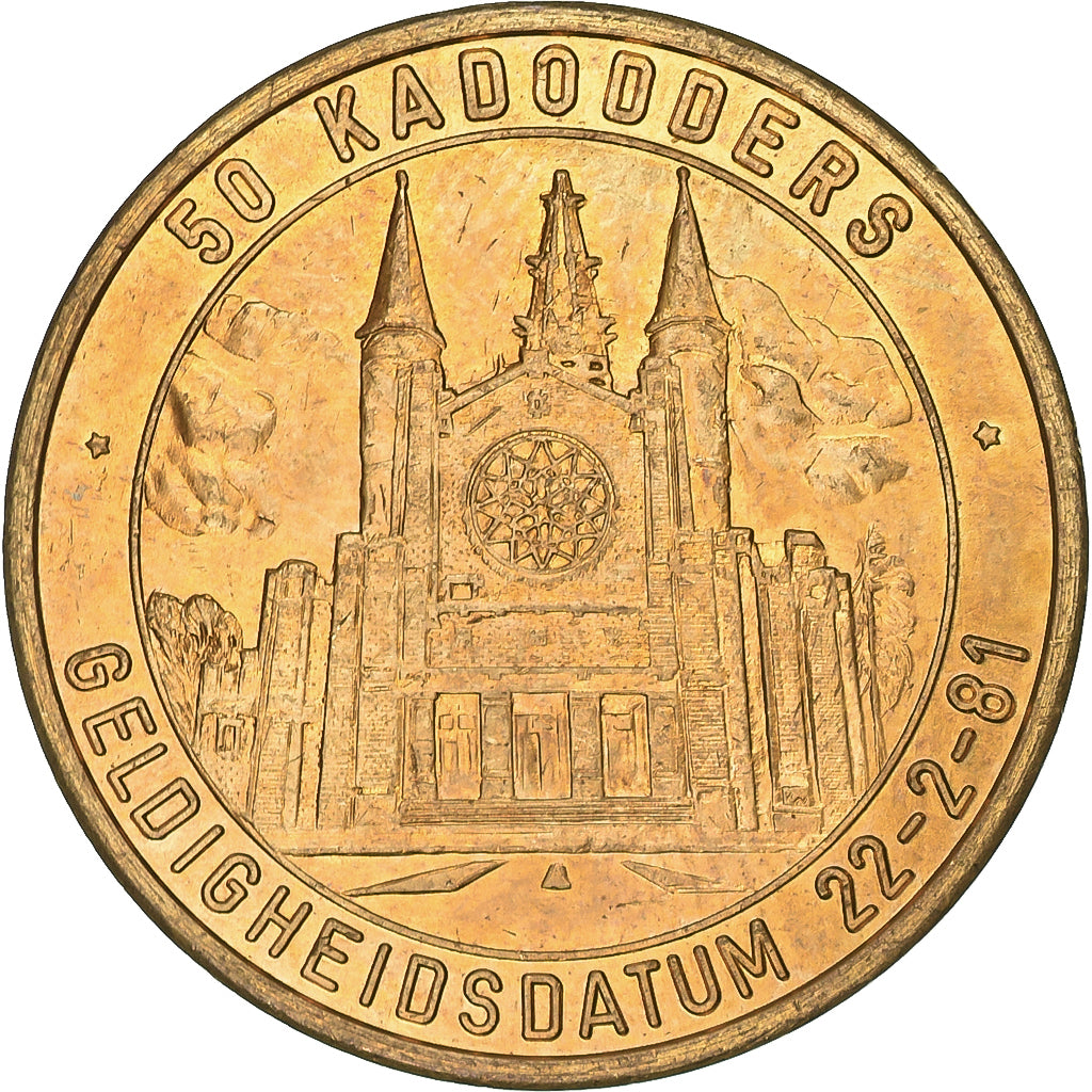 Belgium, Token, 50 Kadodders, 1981, Copper, EF(40-45)