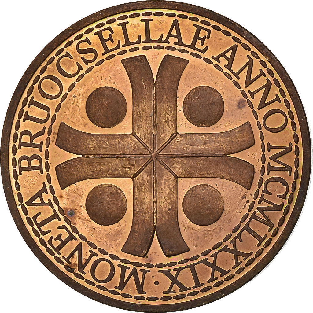 Bélgica, zeton, 1 Souverein - Brussel, 1979, Bronce, MBC