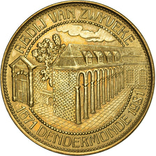 Belgium, Token, 50 Rossen - Dendermonde, 1981, Brass plated steel, AU(50-53)
