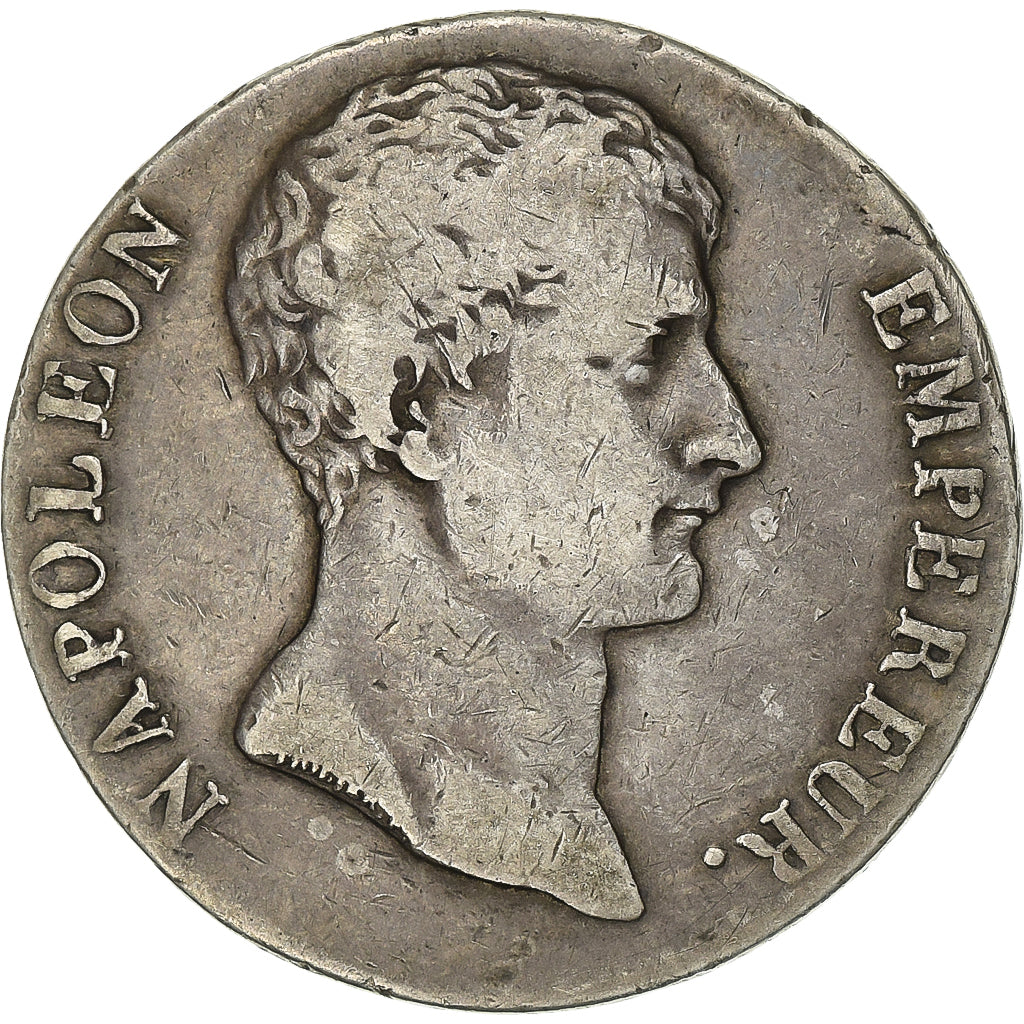 Frankreich, Napoleon I, 5 Francs, An 12, Toulouse, Silber, S+, Gadoury:579