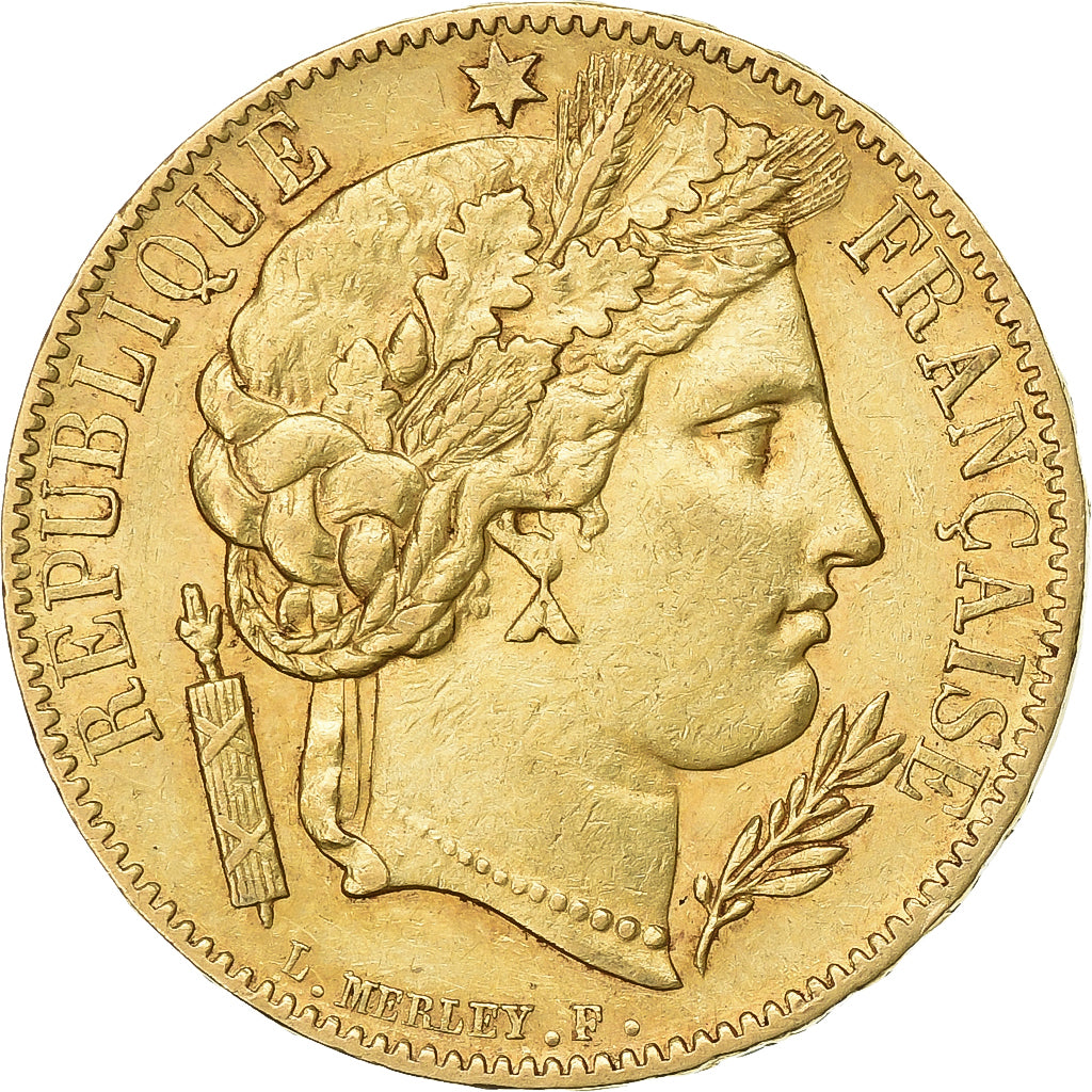 Francia, 20 Francs, Cérès, 1850, Paris, Oro, MBC+, Gadoury:1059, KM:762