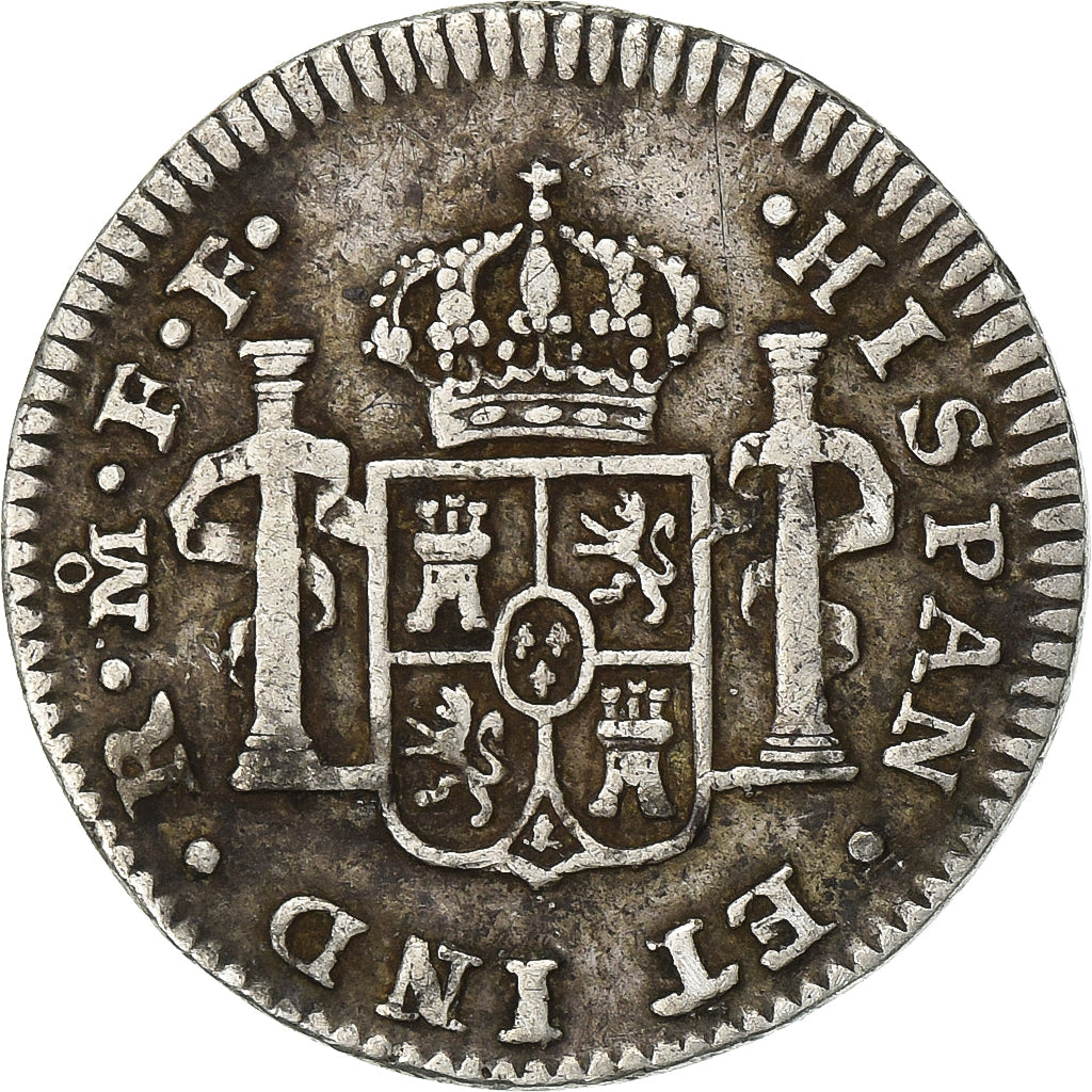 Spain, Carlos III, 1/2 Réal, 1780, Mexico, Silver, EF(40-45), KM:69