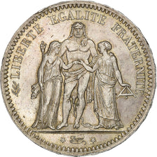 Francia, 5 Francs, Hercule, 1873, Paris, Plata, EBC, Gadoury:745a, KM:820