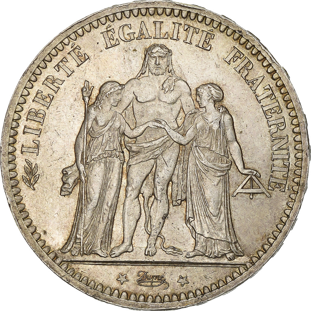 France, 5 Francs, Hercule, 1873, Paris, Argent, TTB, Gadoury:745a, KM:820