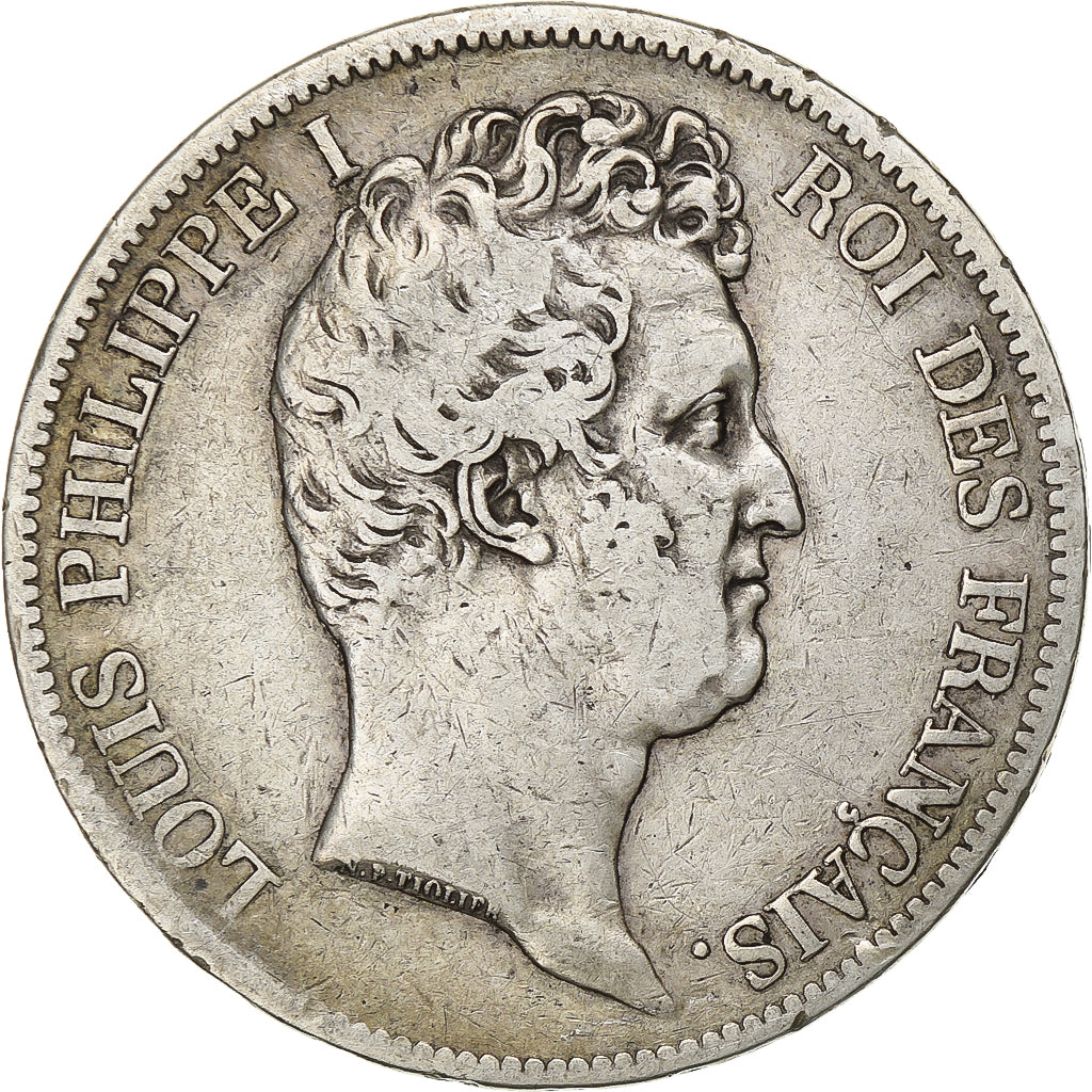 Francia, Louis Philippe I, 5 Francs, 1830, Paris, Argento, BB, Gadoury:676