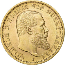 Germania, Wilhelm II, 20 Mark, 1900, Stuttgart, Oro, SPL-, KM:634