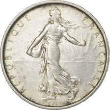 France, 5 Francs, Semeuse, 1968, Paris, Silver, AU(50-53), Gadoury:770, KM:926