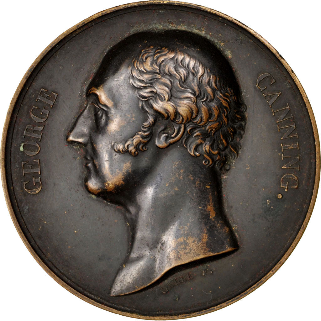 Frankreich, Medaille, Charles X, 1827, Bronze, Galle, SS+