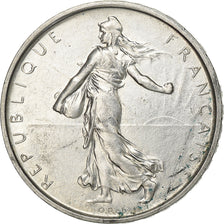 France, 5 Francs, Semeuse, 1963, Paris, Silver, MS(60-62), Gadoury:770, KM:926