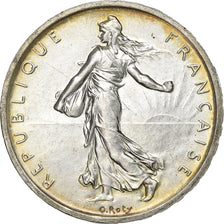 France, 5 Francs, Semeuse, 1960, Paris, Silver, MS(60-62), Gadoury:770, KM:926