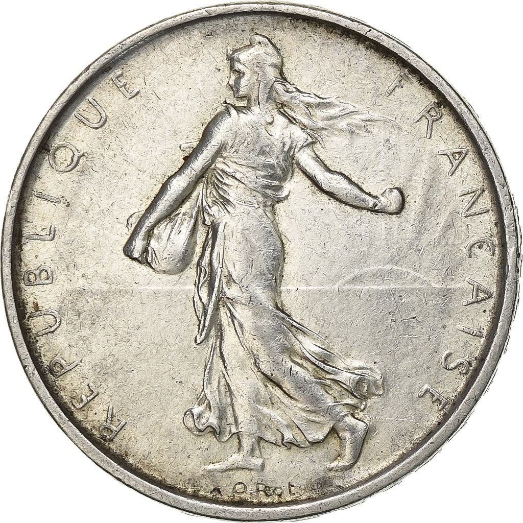 France, 5 Francs, Semeuse, 1964, Paris, Silver, MS(60-62), Gadoury:770, KM:926