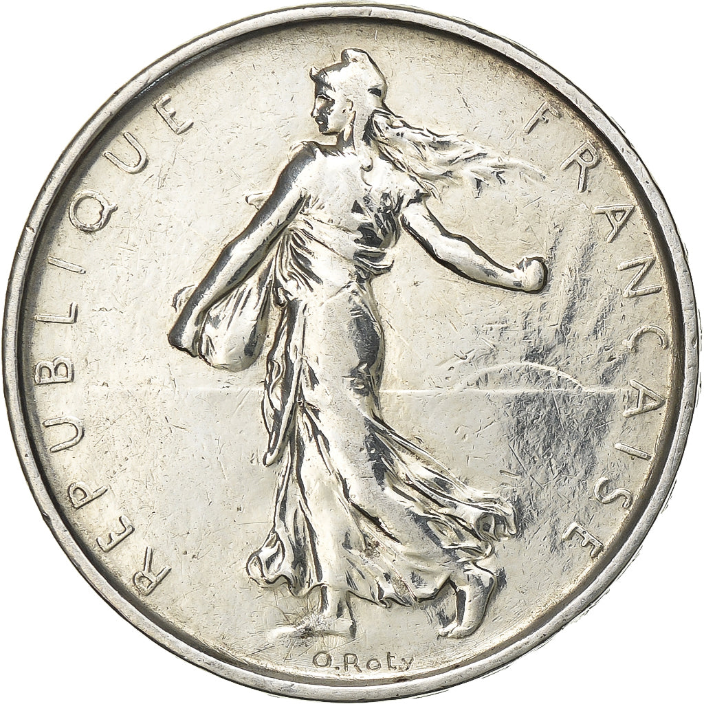 France, 5 Francs, Semeuse, 1965, Paris, Silver, AU(55-58), Gadoury:770, KM:926