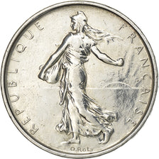 France, 5 Francs, Semeuse, 1965, Paris, Silver, AU(55-58), Gadoury:770, KM:926