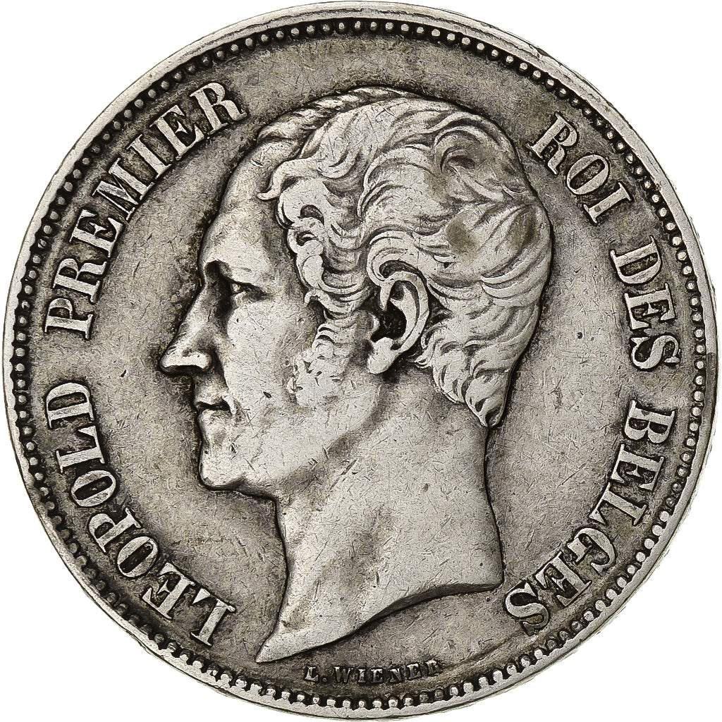 Belgium, Leopold I, 5 Francs, 1850, Brussels, Silver, EF(40-45), KM:17