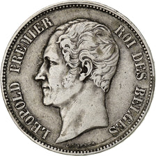 Belgium, Leopold I, 5 Francs, 1850, Brussels, Silver, EF(40-45), KM:17