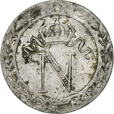 France, Napoleon I, 10 Centimes, 1808, La Rochelle, Silver, EF(40-45)