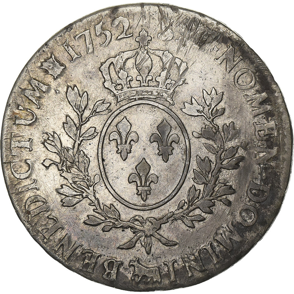 Frankreich, Louis XV, Écu au bandeau, 1752, Pau, Silber, S+, Gadoury:322