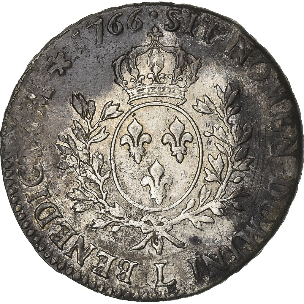 France, Louis XV, Écu au bandeau, 1766, Bayonne, Argent, TB+, Gadoury:322
