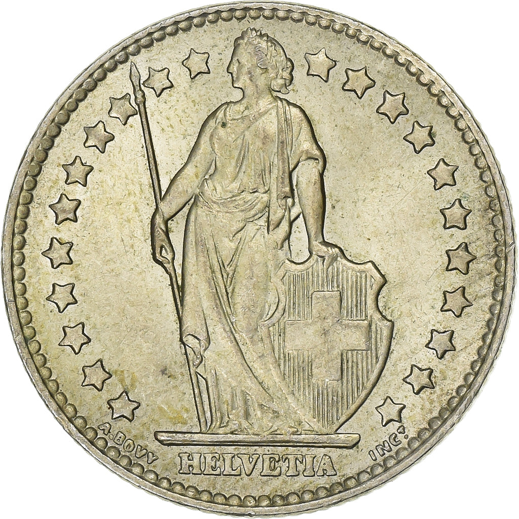 Suisse, 1 Franc, Helvetia, 1961, Bern, Argent, SUP, KM:24