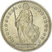Suisse, 1 Franc, Helvetia, 1961, Bern, Argent, SUP, KM:24