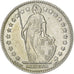 Suiza, 1 Franc, Helvetia, 1961, Bern, Plata, EBC, KM:24