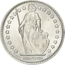 Switzerland, 1 Franc, Helvetia, 1962, Bern, Silver, AU(55-58), KM:24