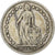 Switzerland, 1 Franc, Helvetia, 1944, Bern, Silver, AU(55-58), KM:24