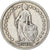 Switzerland, 1 Franc, Helvetia, 1914, Bern, Silver, AU(55-58), KM:24