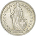 Switzerland, 1 Franc, Helvetia, 1953, Bern, Silver, AU(55-58), KM:24