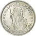 Switzerland, 1 Franc, Helvetia, 1963, Bern, Silver, AU(55-58), KM:24