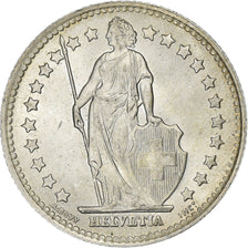 Switzerland, 1 Franc, Helvetia, 1946, Bern, Silver, AU(55-58), KM:24