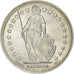 Switzerland, 1 Franc, Helvetia, 1946, Bern, Silver, AU(55-58), KM:24