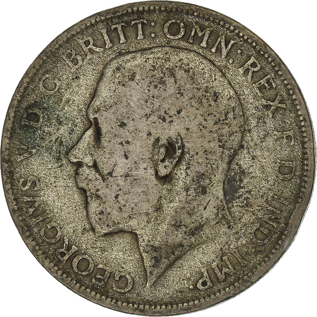 Wielka Brytania, George V, 1 Florin, 1920, Srebro, VF(30-35), KM:817a